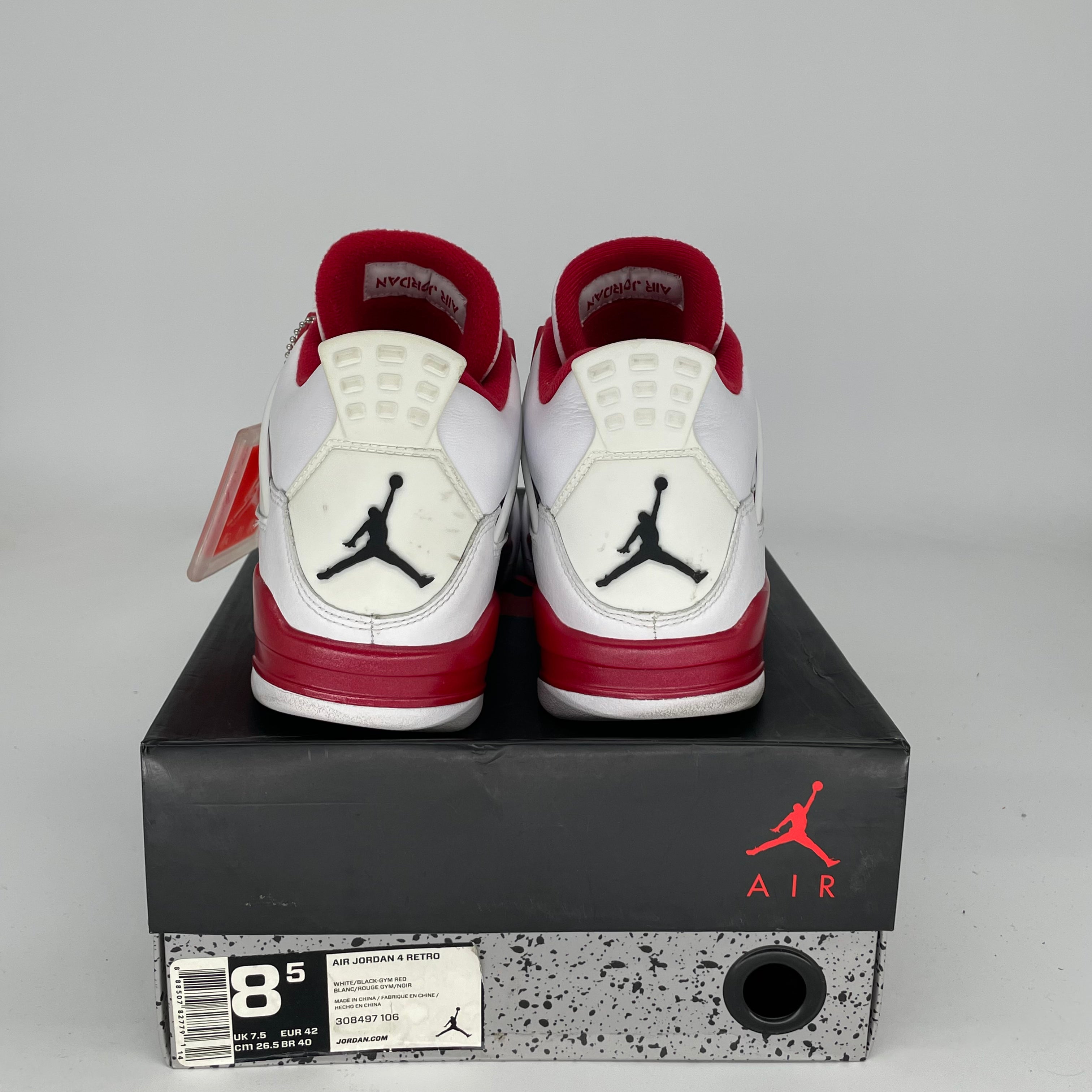 AIR JORDAN 4 ALTERNATE 89 Retro Basketball Shoes - Men's Size 8.5 (308497-106) - Authentic Sneakers for Casual Wear, Street Style & Sports Performance