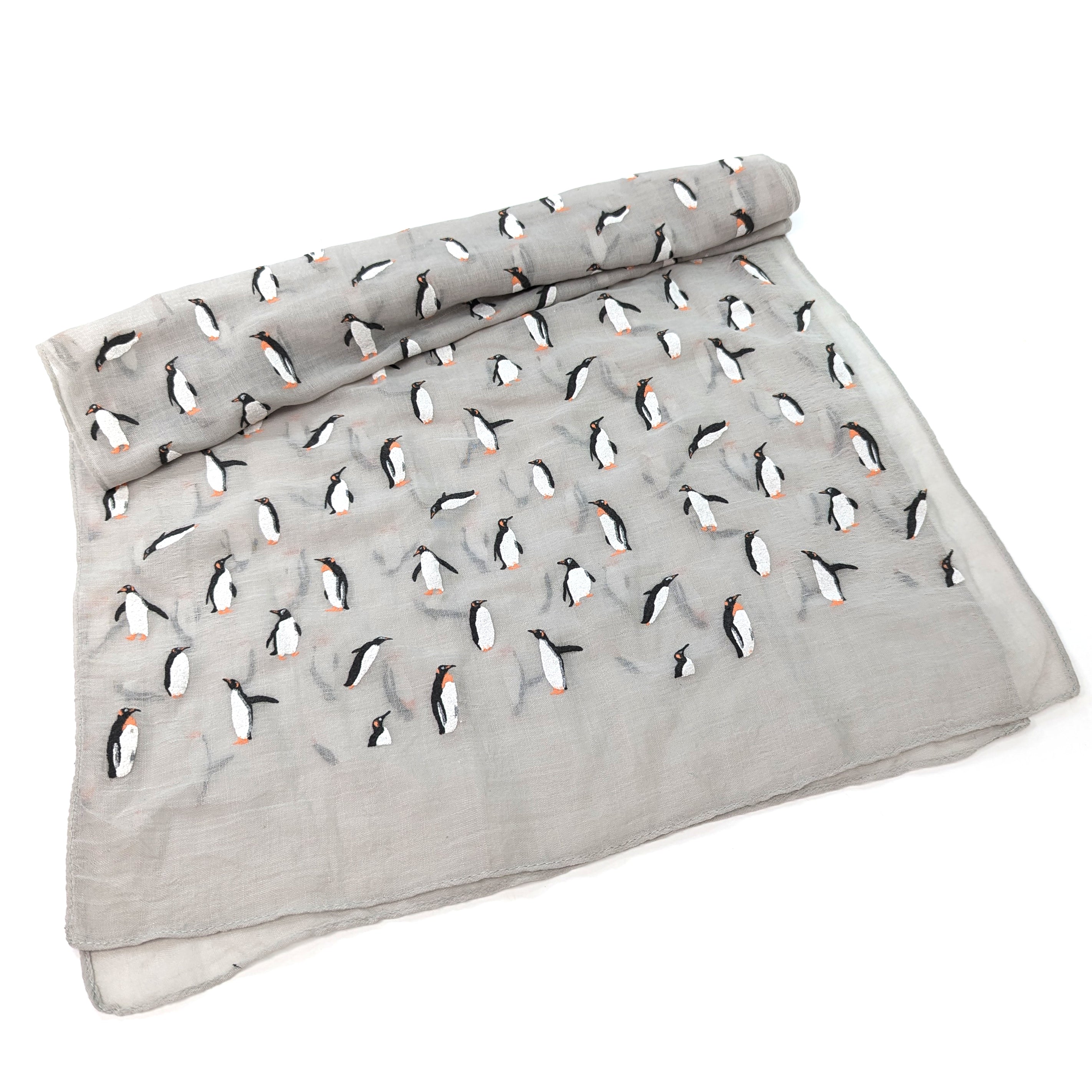Penguin-Themed Scarf & Bracelet Gift Set in a Cracker Box - Perfect for Christmas Presents, Holiday Gifts & Winter Accessories