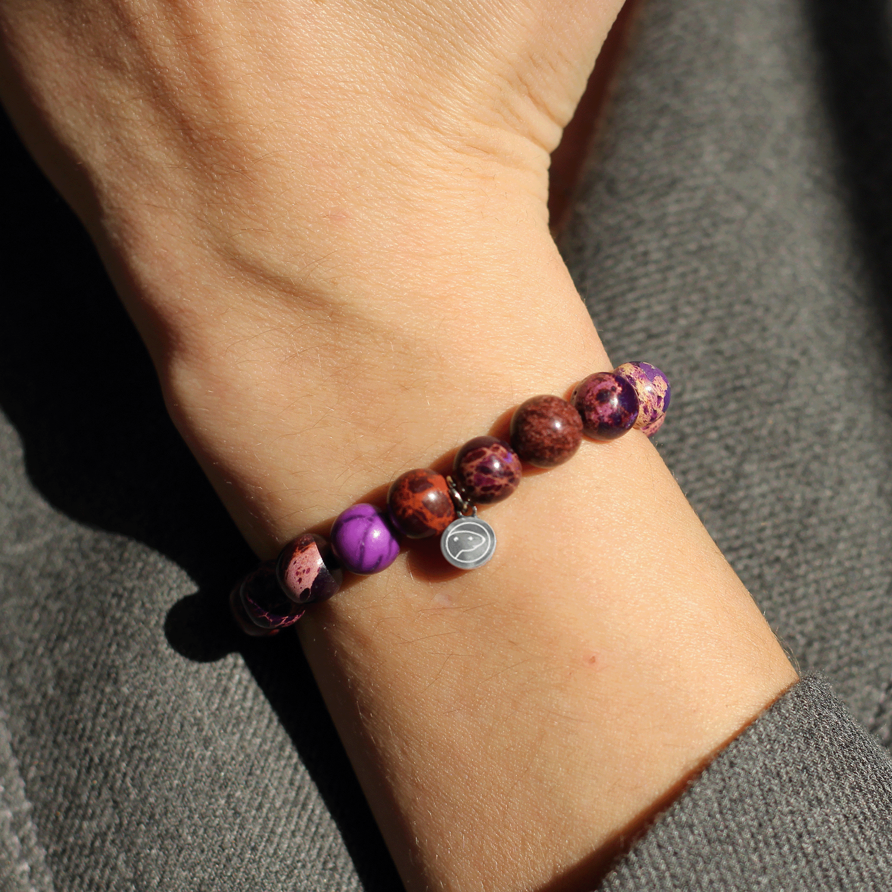 Purple Emperor Bracelet for Women - Elegant Amethyst Crystal Beaded Adjustable Wristband - Perfect for Gifts, Parties, and Everyday Wear