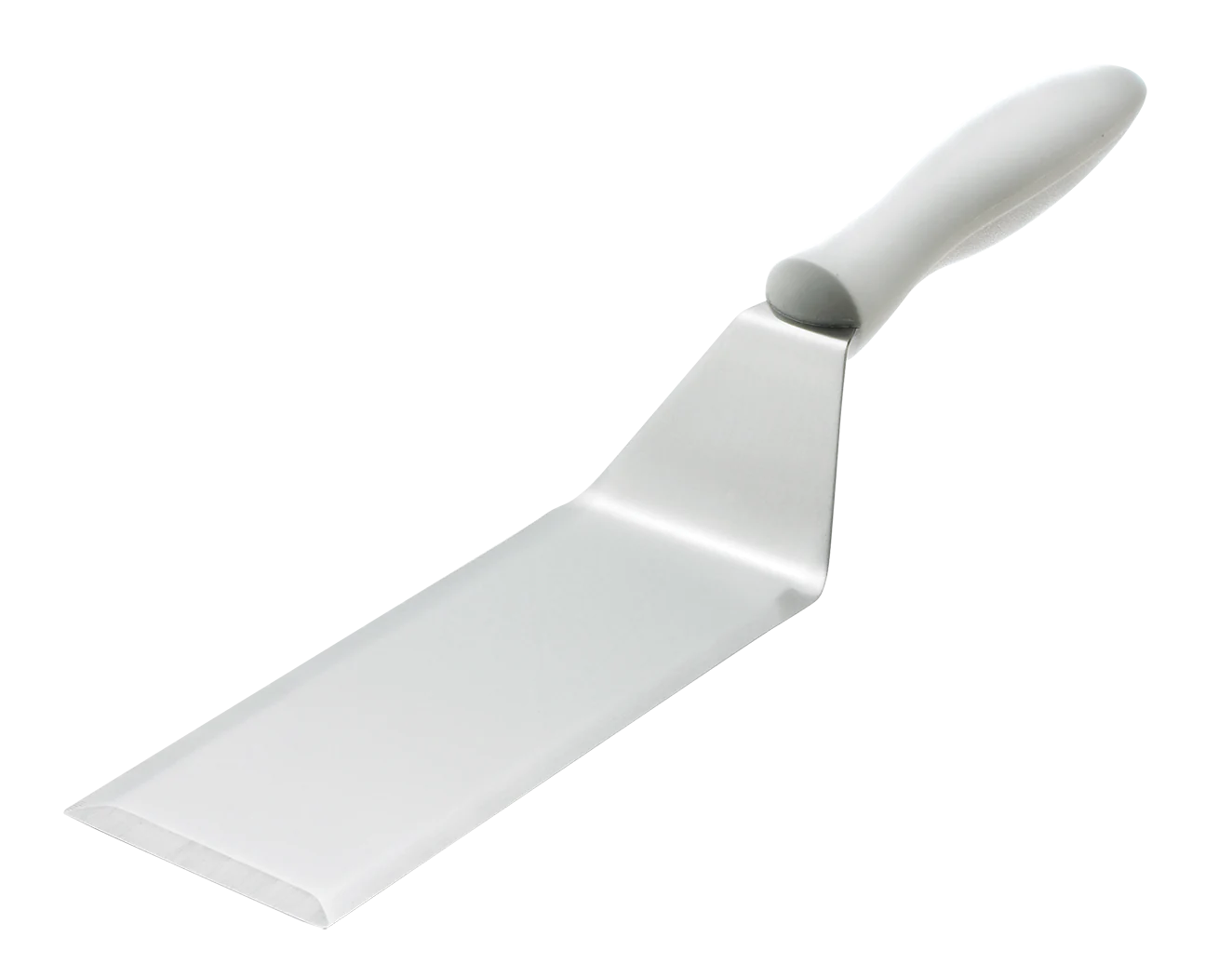 Browne 3 x 6 Inch Carbon Steel Beveled Turner Spatula with Heat-Resistant Plastic Handle - Perfect for Flipping Pancakes, Burgers & Eggs in Professional & Home Kitchens