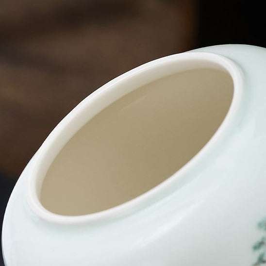 Premium Porcelain Tea Caddies Set with Elegant Gift Bag - Perfect for Loose Leaf Tea Storage, Home Decor & Thoughtful Gifting