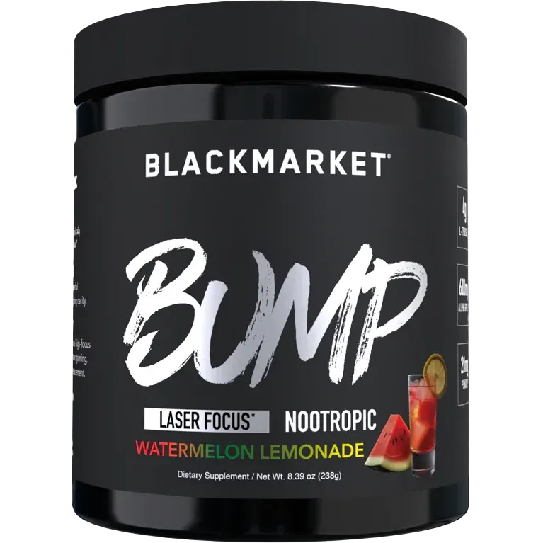 BlackMarket BUMP Laser Focus Nootropic Supplement - Enhance Mental Clarity & Concentration for Work, Study & Gaming - Premium Brain Booster for Professionals & Students