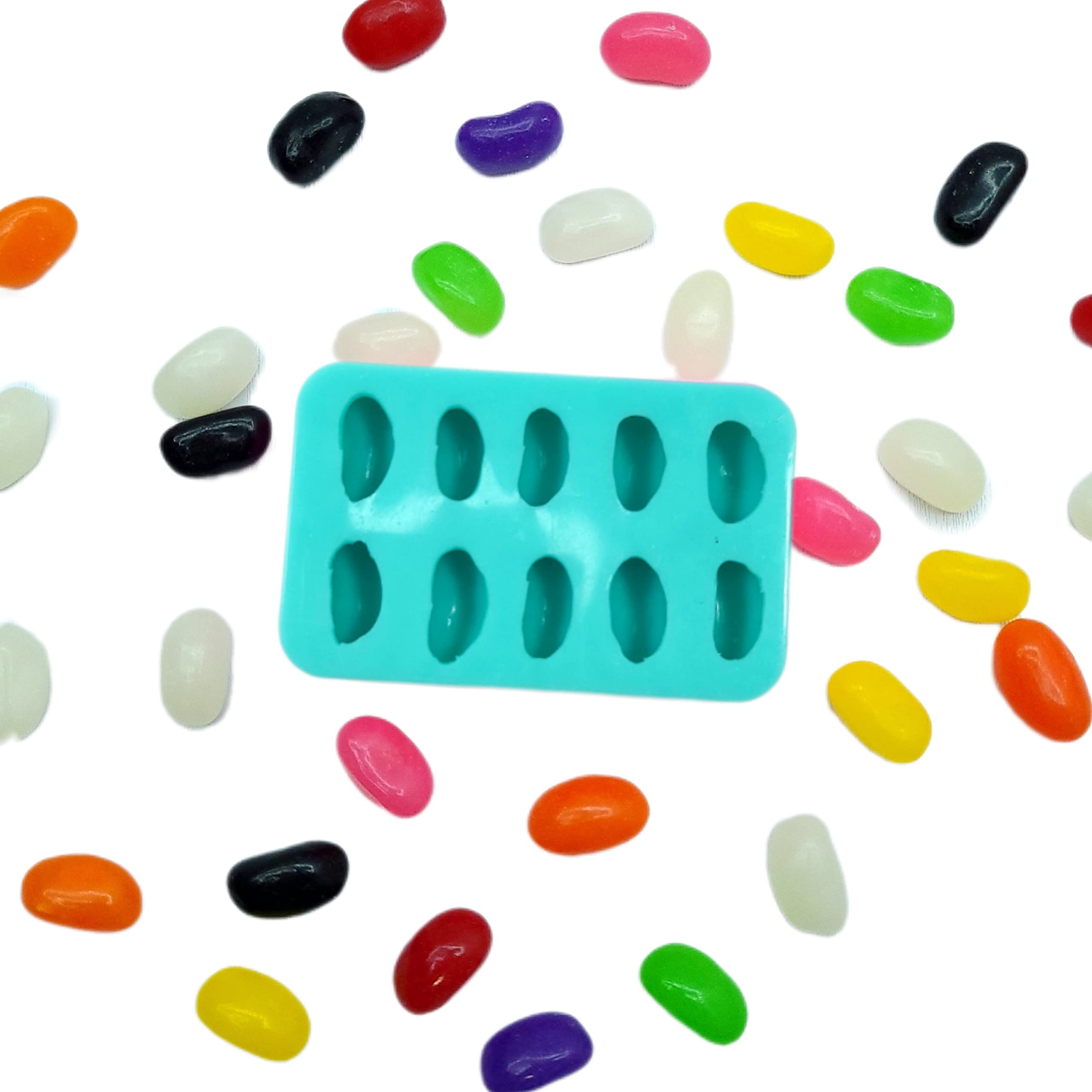Premium Jelly Bean Candy Mold - Realistic Silicone Jellybean Mold for DIY Candy Making, Baking & Chocolate Treats - Perfect for Parties, Gifts & Holiday Desserts
