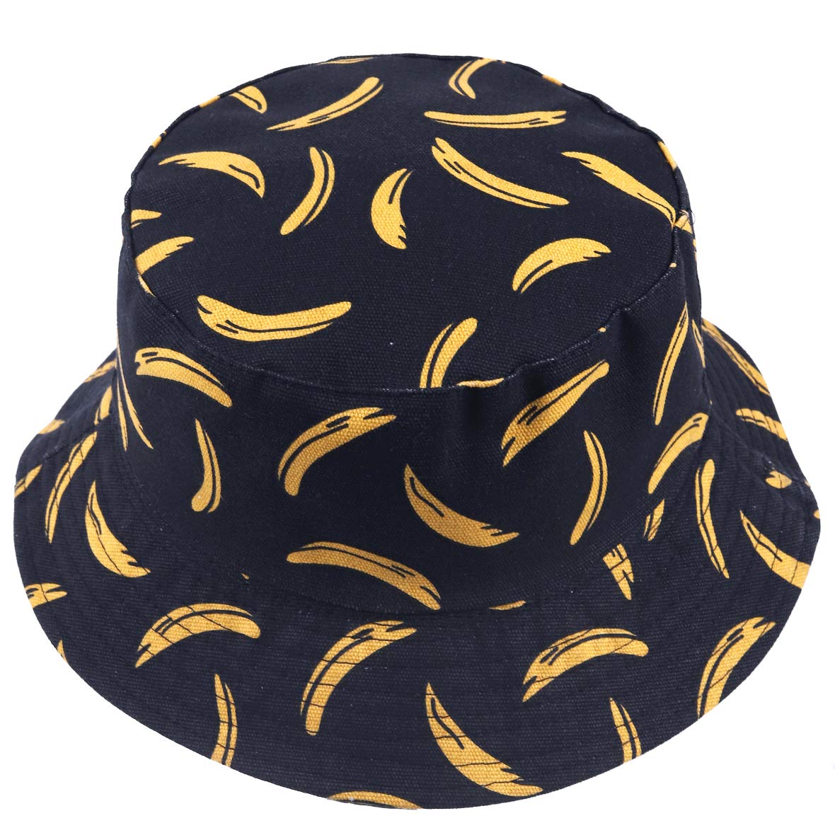 Reversible Bucket Hat for Women & Men - Fruit Print Sun Hat for Outdoor, Beach, Fishing & Summer Activities