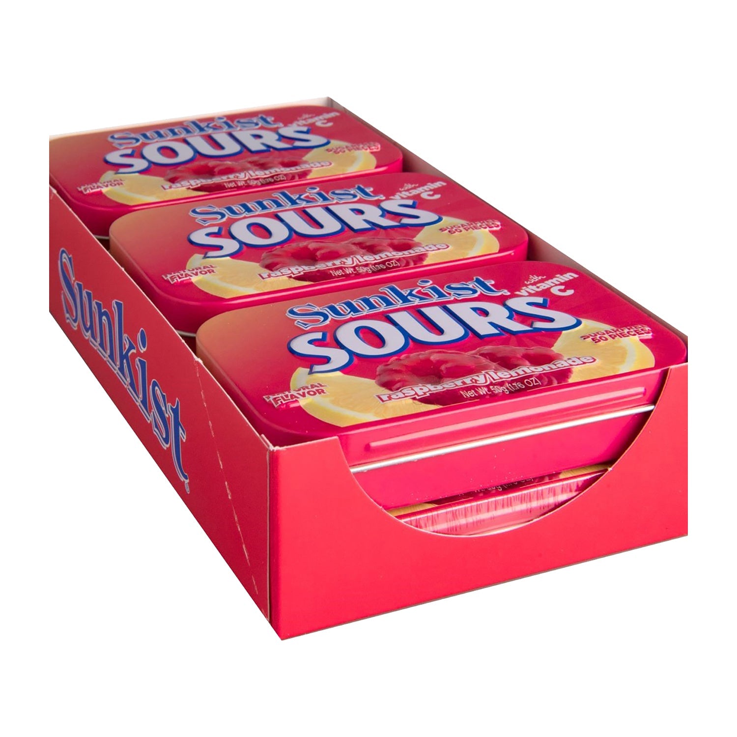 Big Sky Sour Raspberry Lemon Sugar Free Mints in Tin - 6 Count Box | Refreshing Breath for Office, Travel & After Meals
