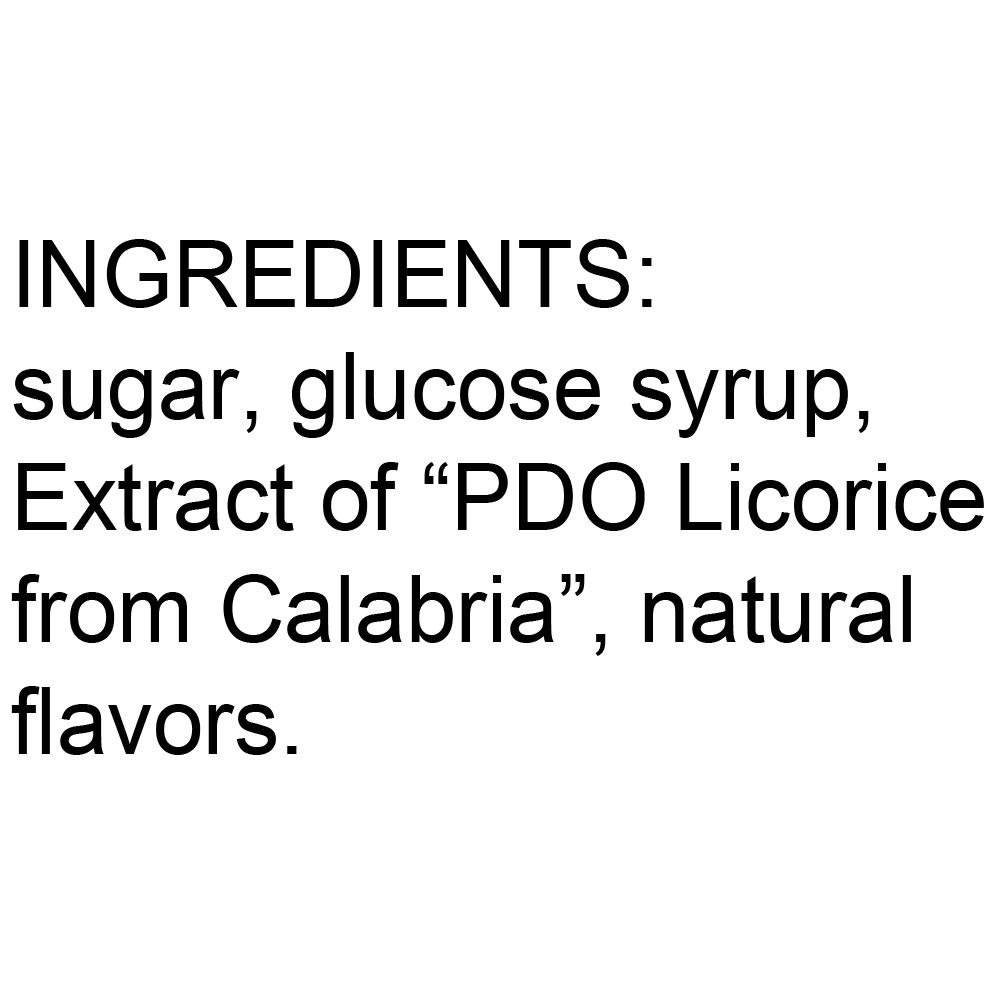 Serra Licorice Hard Candy from Calabria Italy - 3.52oz Pack of 12 | Authentic Italian Treat for Office, Travel & Gift Giving