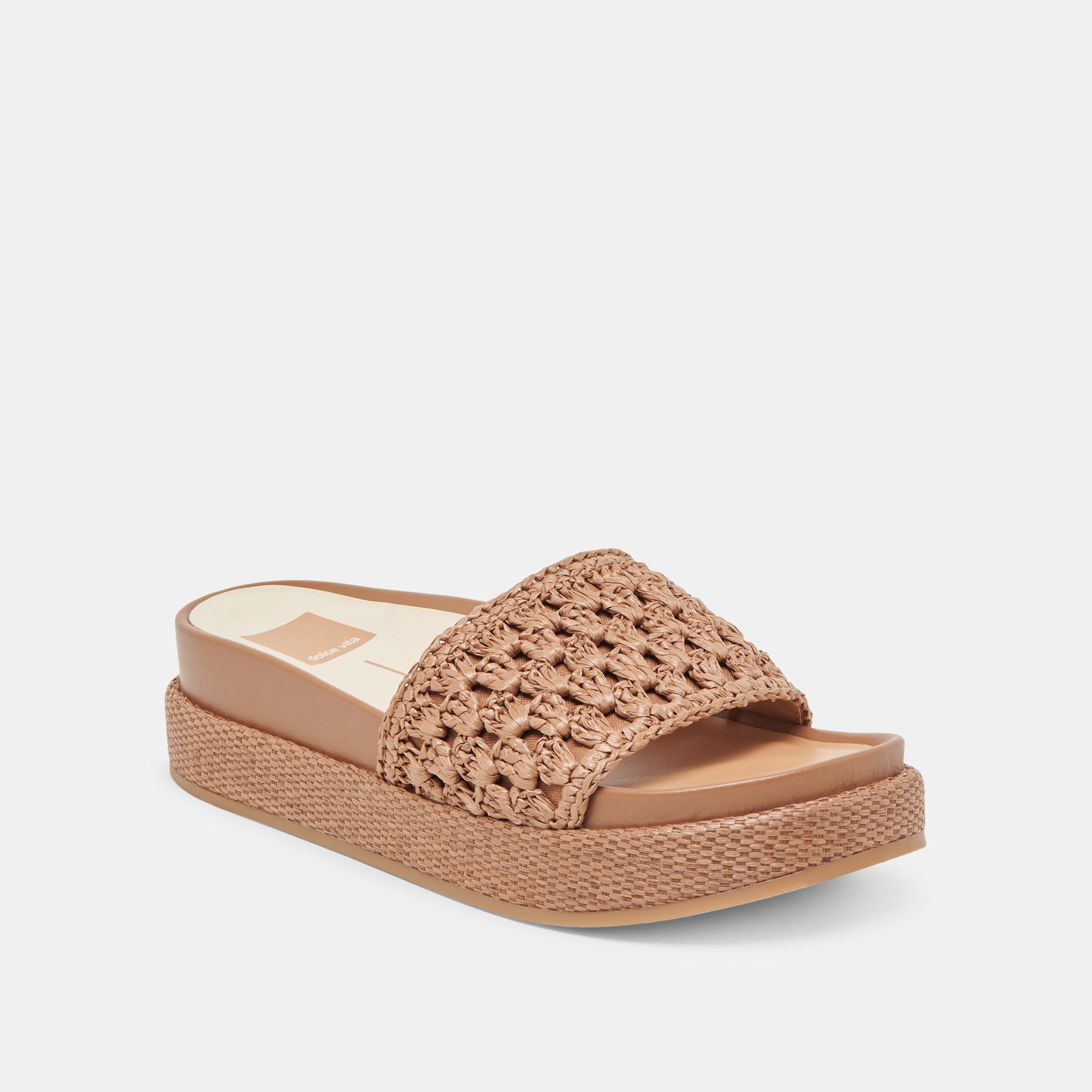 SIDONA Women's Brown Raffia Sandals - Comfortable Beach & Summer Walking Shoes for Vacation, Outdoor, and Casual Wear