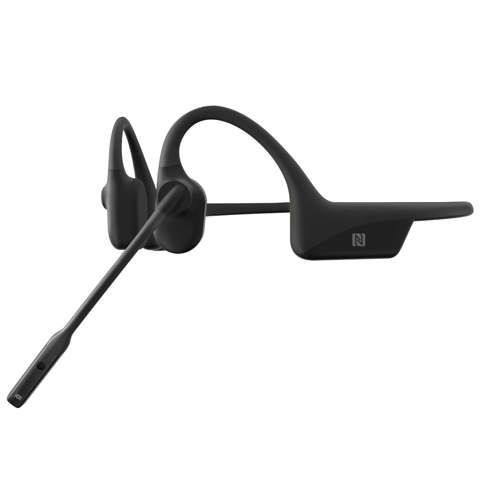Shokz OpenComm Wireless Bone Conduction Bluetooth Headset with Noise-Canceling Mic - Office, Home, Trucking & Business Use - Black | Hands-Free Calls for Professionals & Drivers