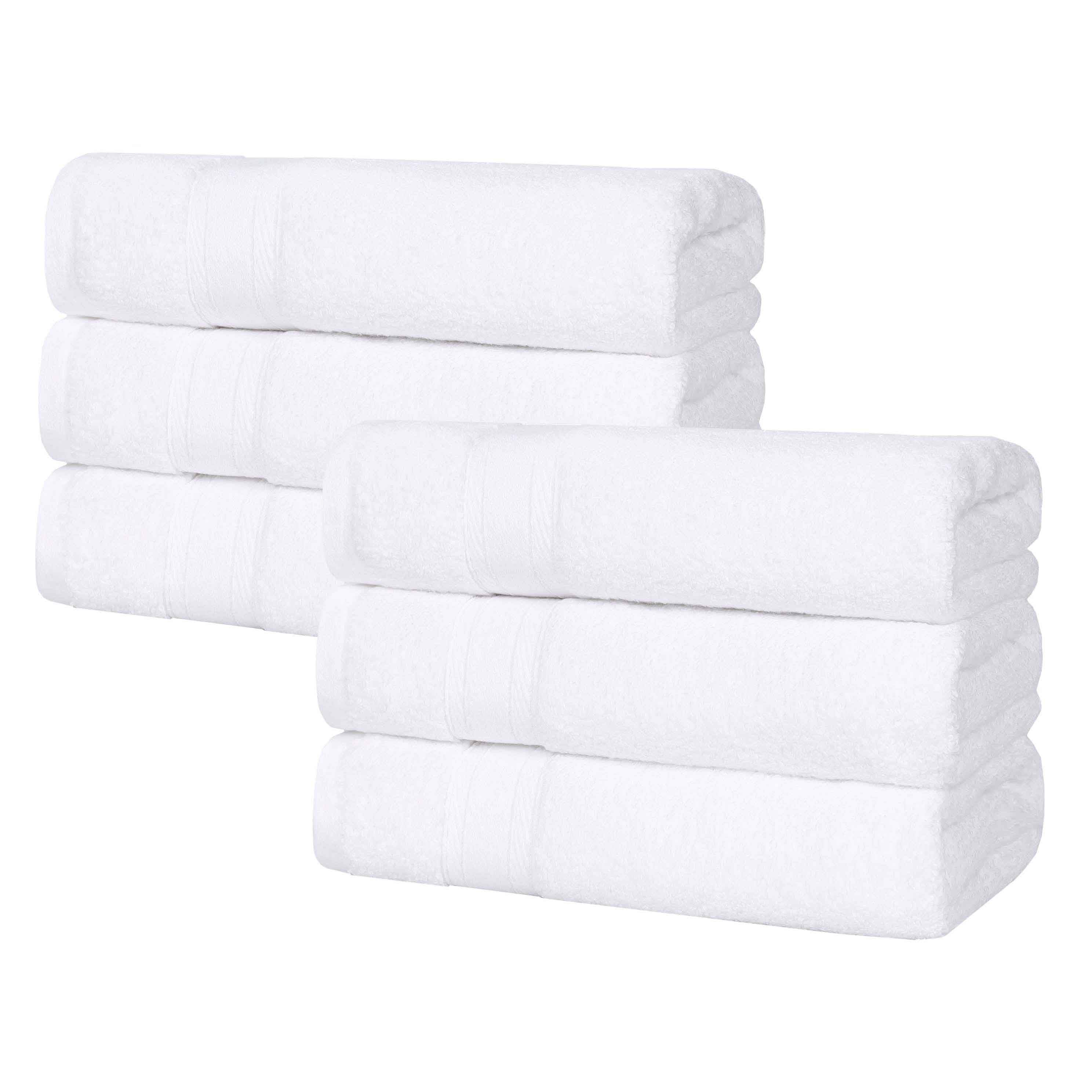 Premium Belmont Zero Twist Cotton Medium Weight Hand Towels - Soft & Absorbent Set of 6 for Bathroom, Kitchen & Guest Use - Ideal for Home, Spa & Hotel