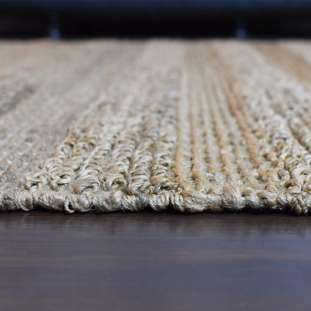 Handmade Jute Braided Rug - Natural Fiber Floor Mat for Living Room, Bedroom & Entryway - Eco-Friendly Home Decor (5x8 Feet, Beige) | Perfect for Boho, Farmhouse & Coastal Style Homes
