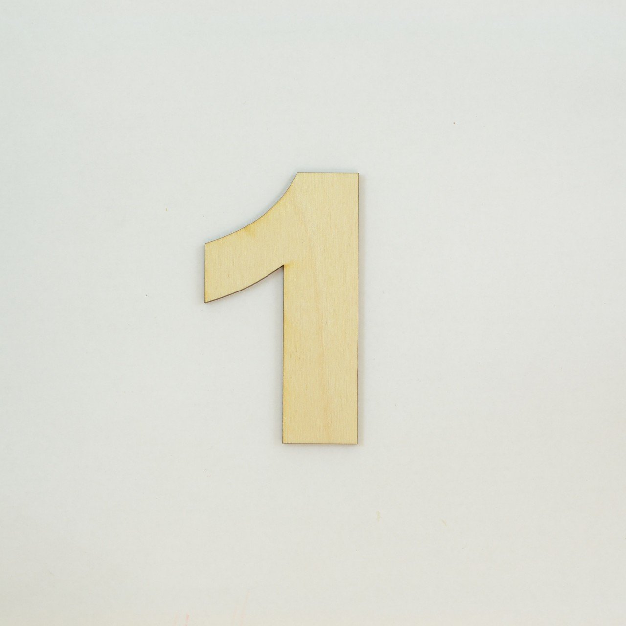 8 Inch x 1/4 Inch Wooden Number 1 in Arial Font - Perfect for DIY Crafts, Home Decor, Wedding Signs & Party Decorations