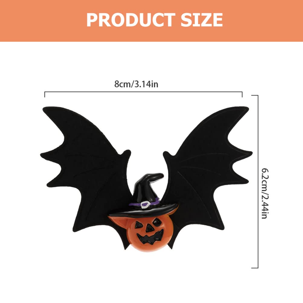 4pcs Halloween Bat Hair Clips for Girls - Gothic Hair Barrettes & Bat Wing Hair Accessories for Costume Parties, Cosplay & Spooky Events