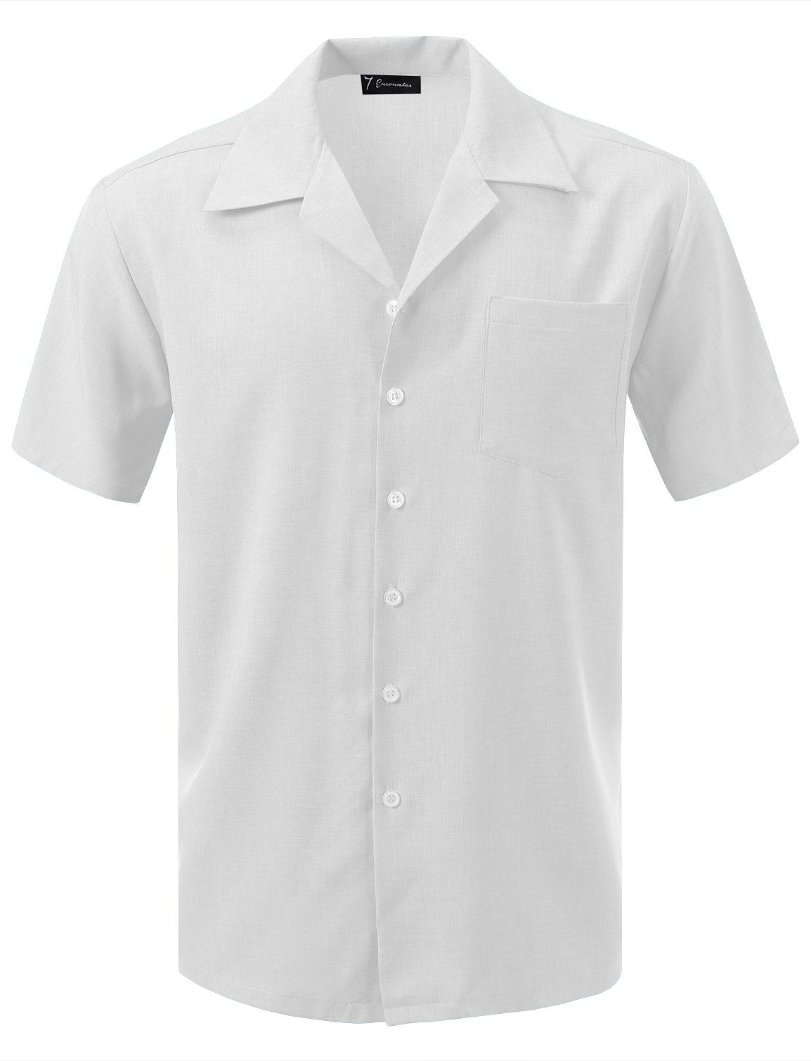 7 Encounter Men's Camp Dress Shirt - Premium Outdoor Casual Button Down Shirt for Hiking, Camping & Travel | Breathable Quick-Dry Fabric