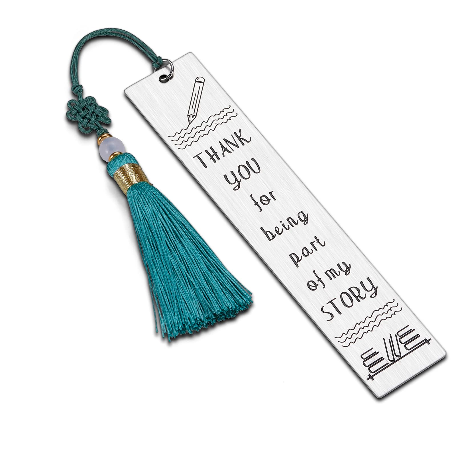 Teacher Appreciation Gifts - Metal Bookmark for Graduation, Christmas & Birthdays - Perfect for Women, Professors & Book Lovers