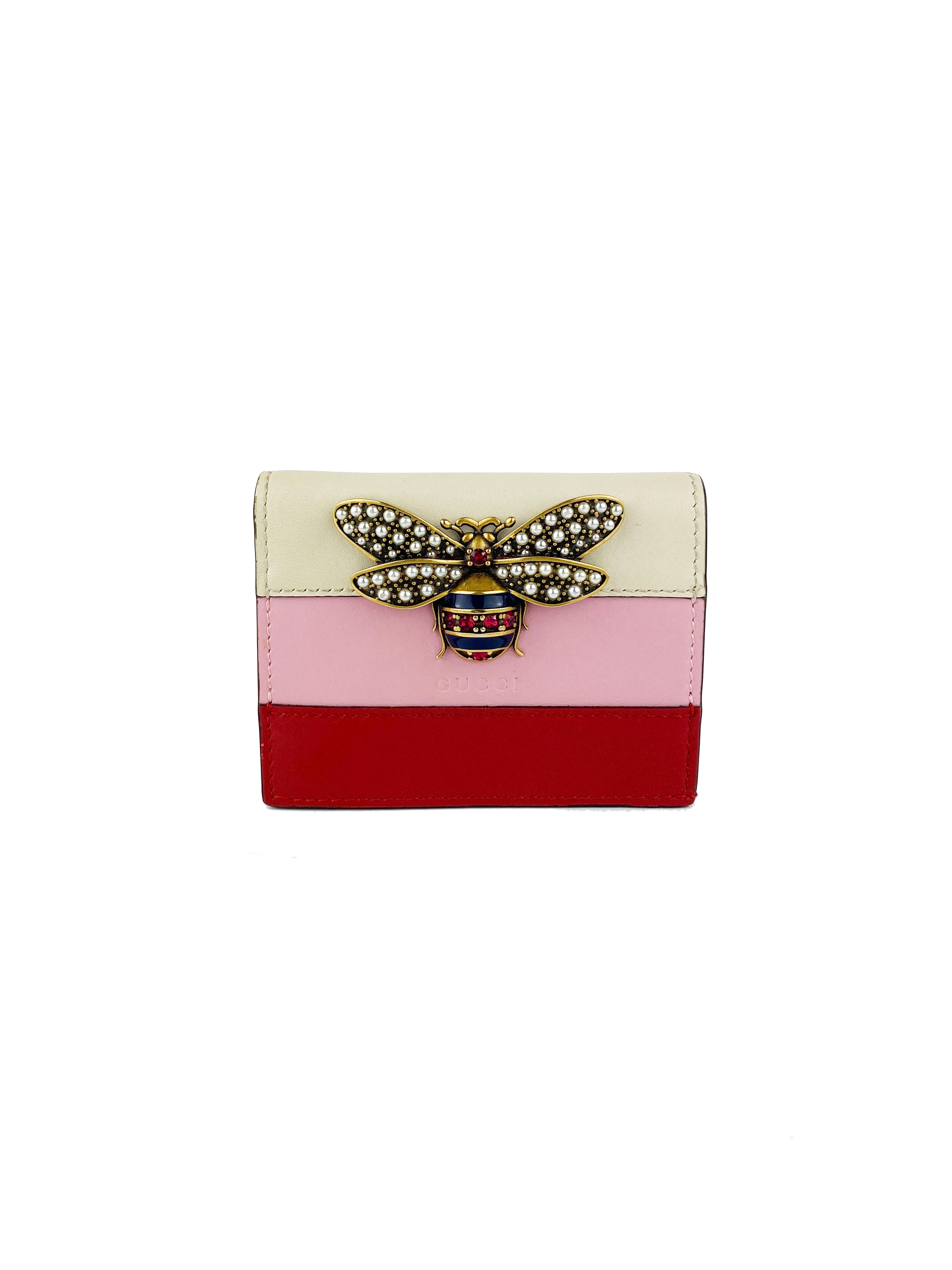Gucci Lilith Bee Compact Wallet for Women - Luxury Designer Wallet with Bee Motif - Perfect for Everyday Use, Travel & Gifting