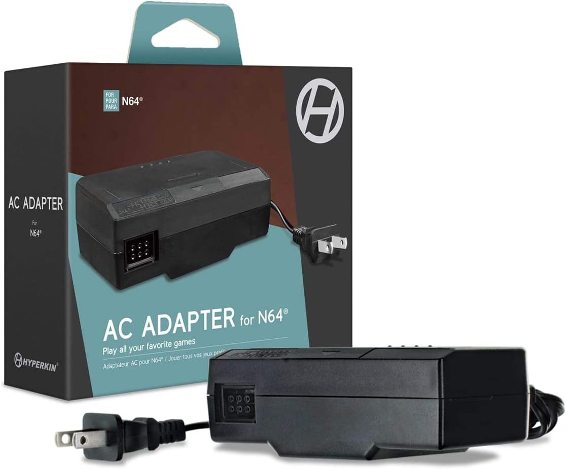 Original Nintendo 64 AC Power Adapter - Replacement Power Supply Cord for N64 Console - Perfect for Gaming Setups & Retro Gaming Enthusiasts