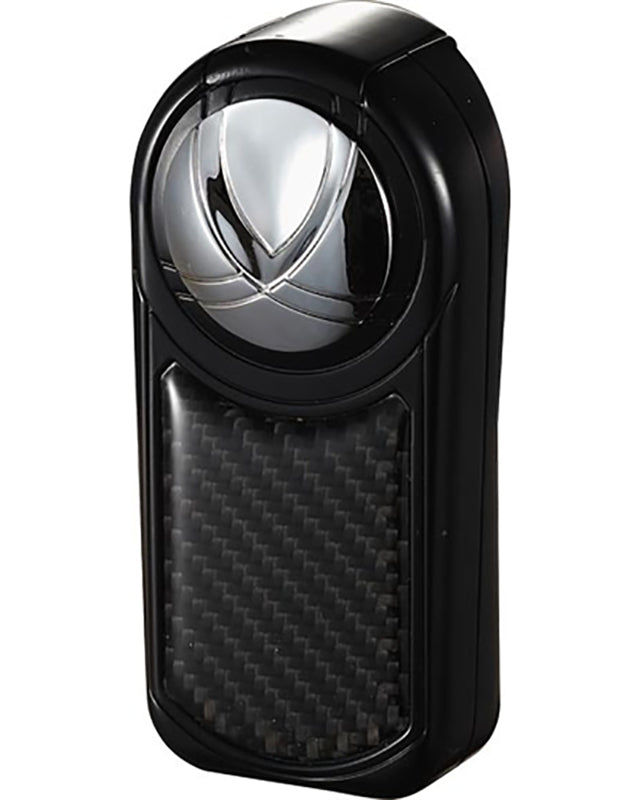 Premium Dobrev 3 Triple Torch Cigar Lighter - Windproof Butane Lighter with Carbon Fiber Design (Black) - Perfect for Cigar Enthusiasts, Outdoor Smoking & Gifts
