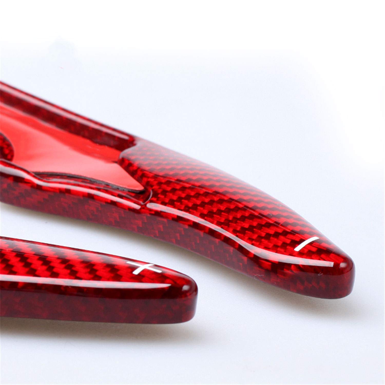 Genuine Pure Carbon Fiber Steering Wheel Paddle Shifters for 2017 Toyota GT86 & Subaru BRZ - Red | High-Performance Racing Upgrade for Track & Street Driving