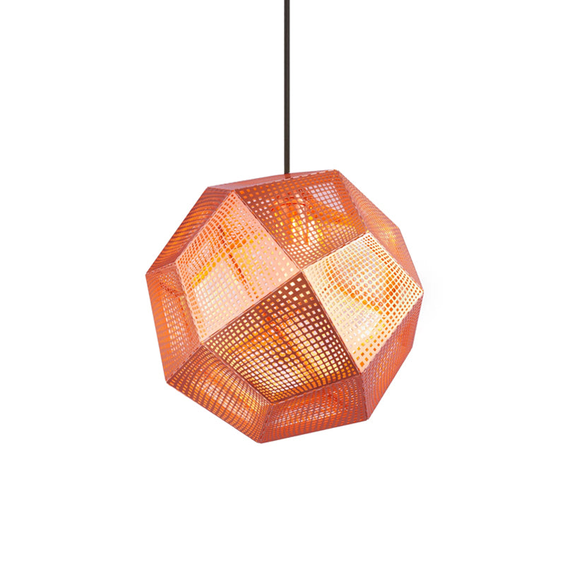Modern Etch Pendant Light - Handcrafted Glass Shade with Adjustable Hanging Cord - Perfect for Kitchen Island, Dining Room & Bedroom Lighting Decor