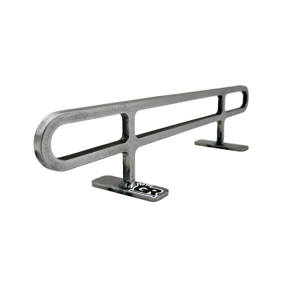 Grind Right Fingerboard Rail - Square Flat Bar for Skateboard & Fingerboard Tricks - Perfect for Indoor & Outdoor Training