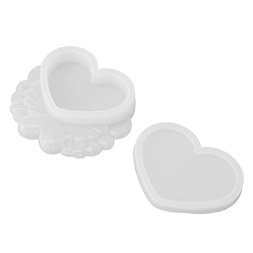 DIY Silicone Jewelry Box Molds - Heart Shape Resin Craft Molds for DIY Jewelry Making | Perfect for Handmade Gifts, Wedding Favors & Home Decor