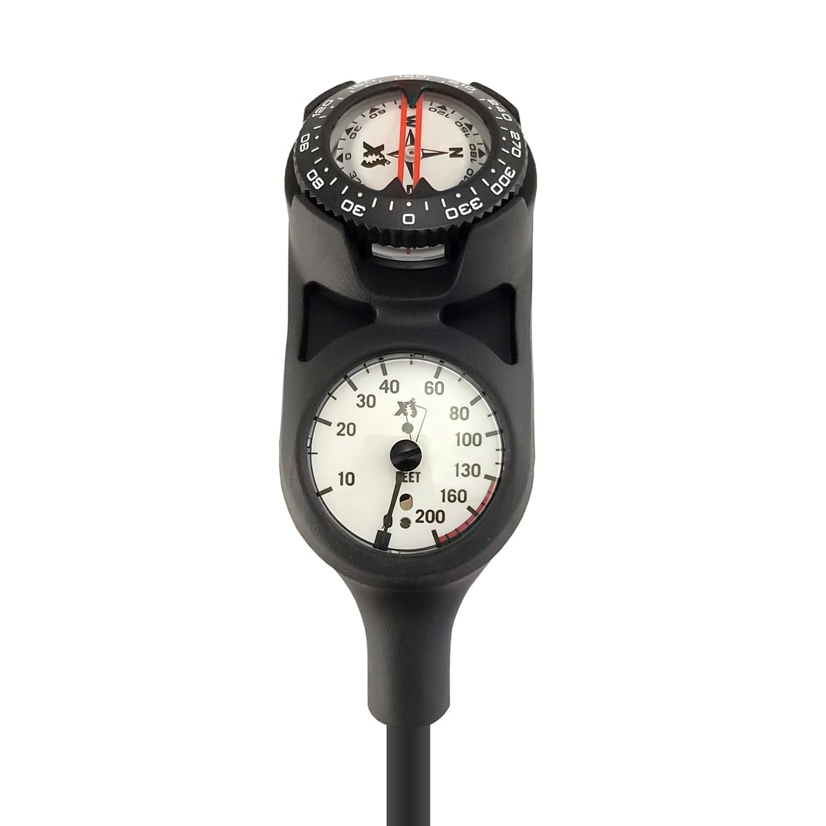 XS Scuba Navigator Console - 3 Gauge Metric Dive Computer for Scuba Diving | Underwater Navigation, Depth & Air Pressure Monitoring for Professional Divers