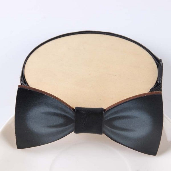 Handcrafted Black Wooden Bow Tie - Elegant & Stylish Accessory for Weddings, Parties & Formal Events