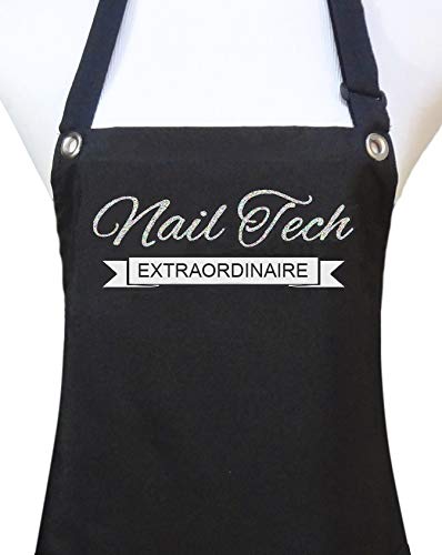 Professional Manicure Pedicure Nail Tech Apron - Waterproof & Adjustable for Nail Artists & Salon Technicians - Perfect for Nail Care, Spa Treatments & Beauty Services