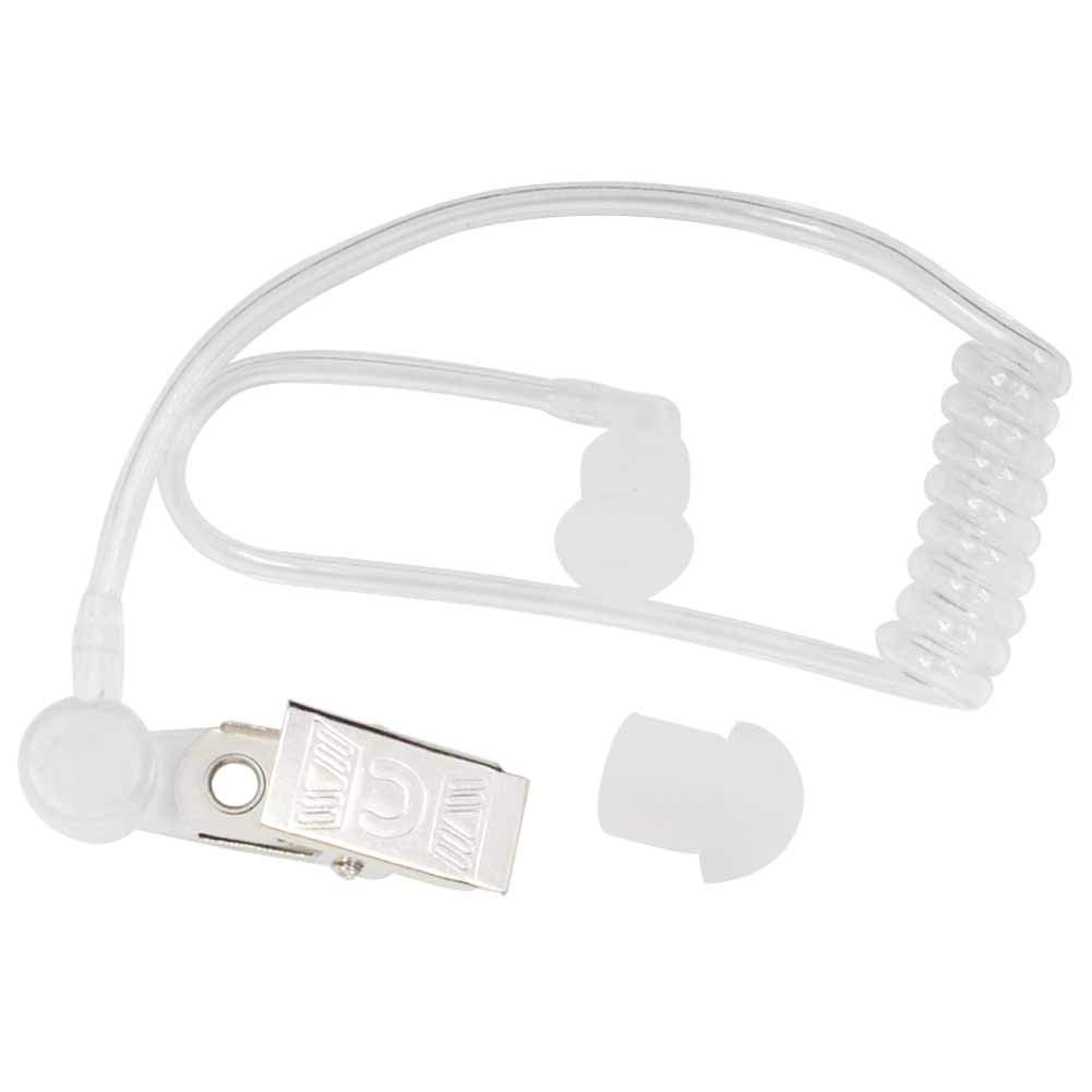 Motorola Kenwood Icom Two Way Radio Replacement Acoustic Coil Audio Mic Tube with Earbuds - Durable Acoustic Tube Earpiece for Clear Communication | Perfect for Security, Construction & Outdoor Activities