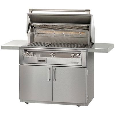 **42-Inch Alfresco Luxury Gas Grill with Cart ALXE 42C NG – Perfect for Outdoor Cooking, Backyard BBQs, and Patio Entertaining**