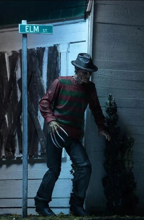 NECA Ultimate Freddy Krueger Action Figure - Nightmare on Elm Street Horror Movie Collectible - Perfect for Halloween Decor & Horror Fan Collections