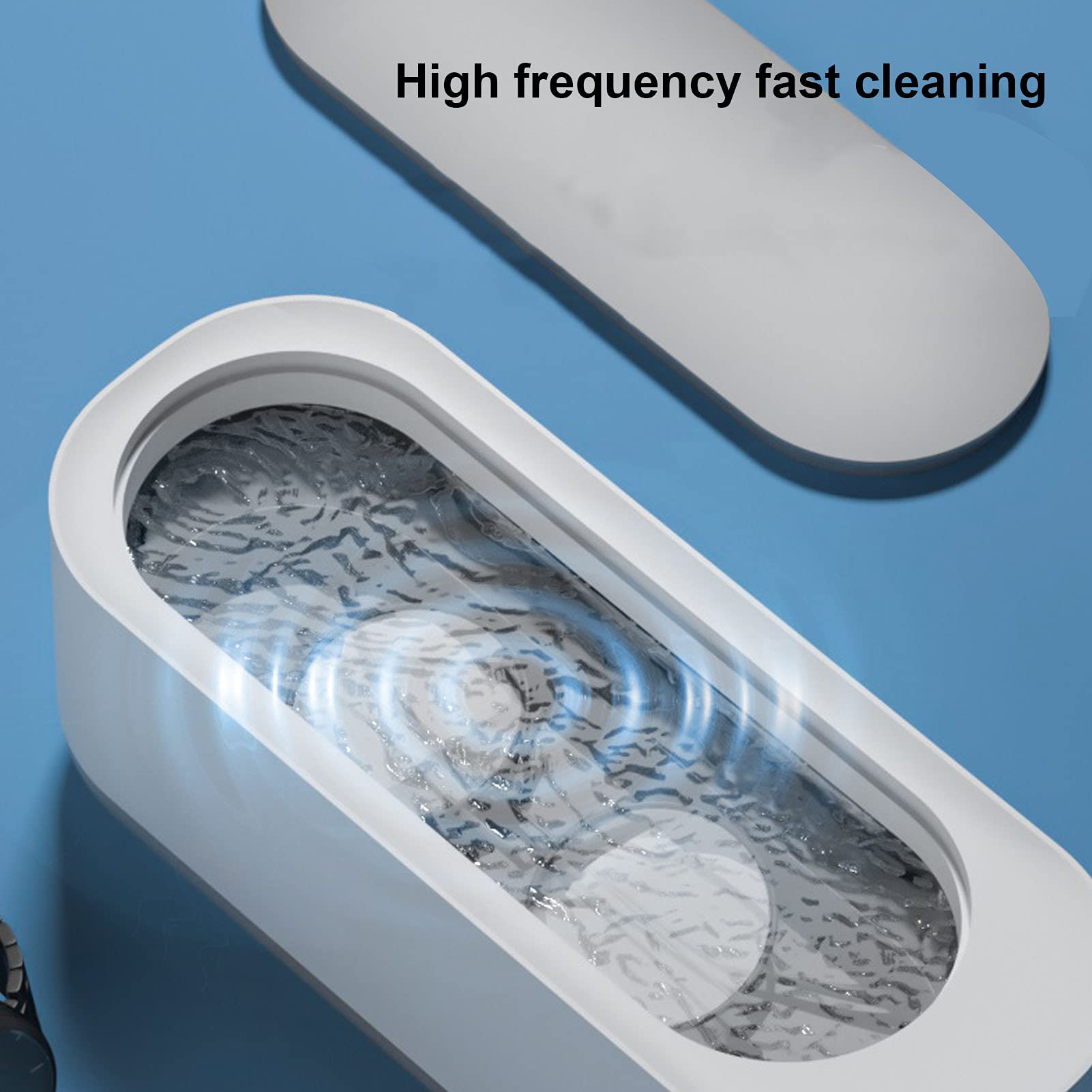 Multifunctional Vibration Washing Machine - Compact & Easy to Use for Small Objects | Perfect for Jewelry, Watches & Eyeglass Cleaning at Home