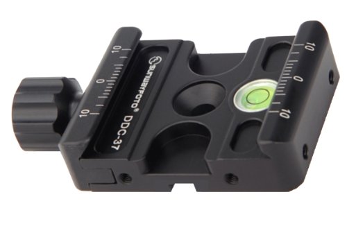 Sunwayfoto DDC-37 37mm Screw Knob Mini Clamp - Arca-Swiss Compatible Quick Release Clamp for Camera Tripod | Perfect for DSLR, Mirrorless & Action Cameras | Outdoor Photography & Videography Gear