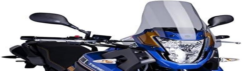 Puig 4636A Touring Windshield Screen - Smoke Tinted Motorcycle Windshield for Harley, Honda, Yamaha - Perfect for Long Rides & Highway Cruising