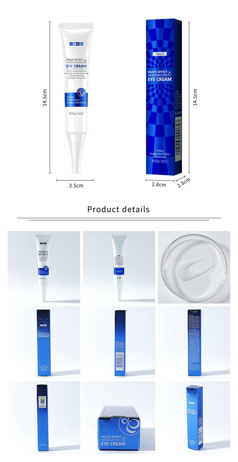 Laikoo Hydrating Eye Cream 30G - Anti-Aging Moisturizer for Dark Circles & Puffiness | Cruelty-Free Skincare | Perfect for Night Routine & Travel