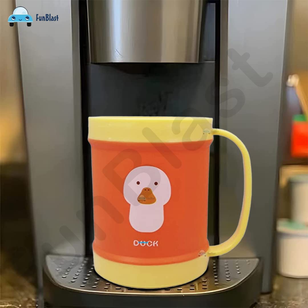 FunBlast Unbreakable Kids Milk Mug - 450ML Cartoon Drinking Cup for Boys & Girls, Best Birthday Gift for Children - Ideal for Home, School & Travel Use (Pack of 1)
