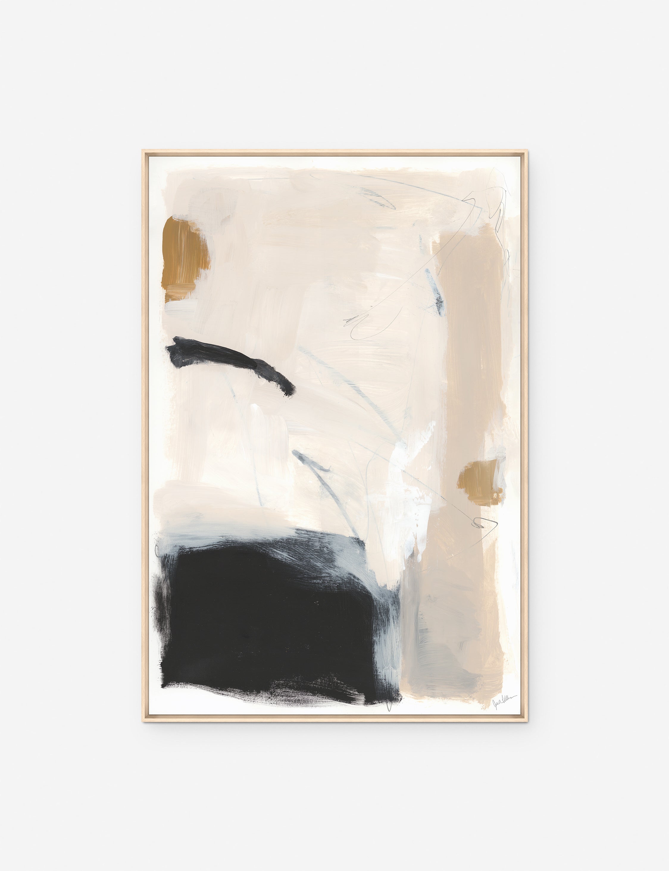 Beyond Expectations XI Wall Art by Justin Quinn Williams - Modern Abstract Canvas Painting for Living Room, Bedroom & Office Decor