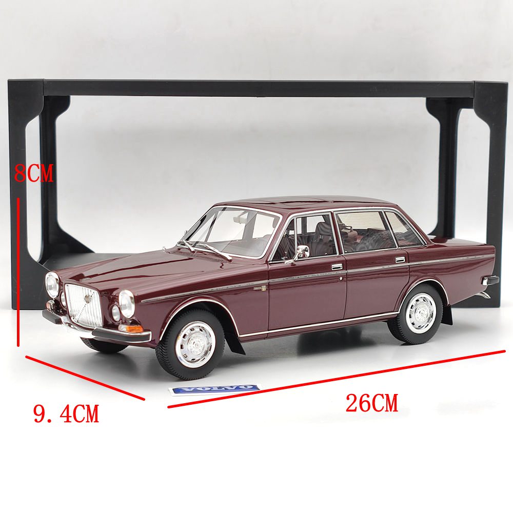 1/18 Scale Volvo 164 E 1972 Limited Edition Resin Model Car - DNA Collectibles DNA000158 - Red Diecast Vehicle for Collectors & Enthusiasts (Perfect for Display, Gifts, and Automotive Collections)