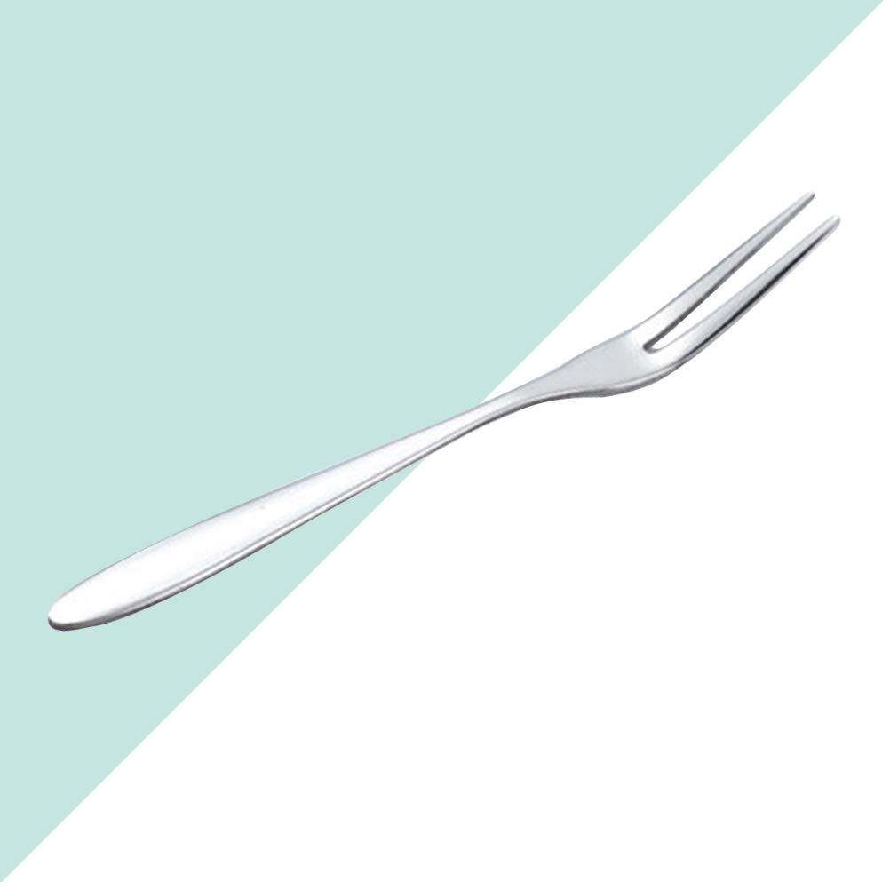 5-Pack Stainless Steel Cake Forks - Reusable Fruit Forks & Party Picks for Desserts, Lunchboxes, Picnics & Tea Parties (Durable & Elegant)
