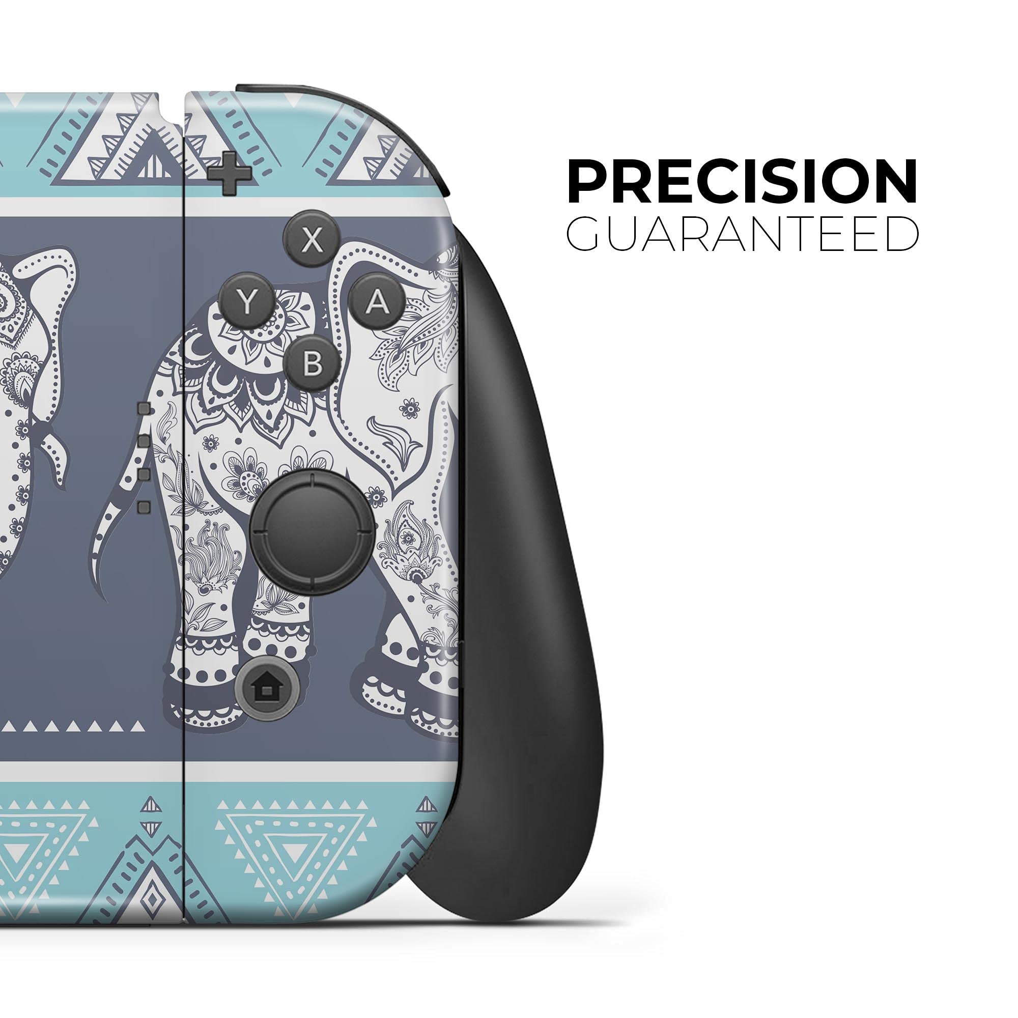 Nintendo Switch & Joy-Con Protective Vinyl Skin Wrap - Scratch-Resistant Removable Decal Cover with Sacred Elephant Design - Perfect for Gaming, Travel & Console Protection