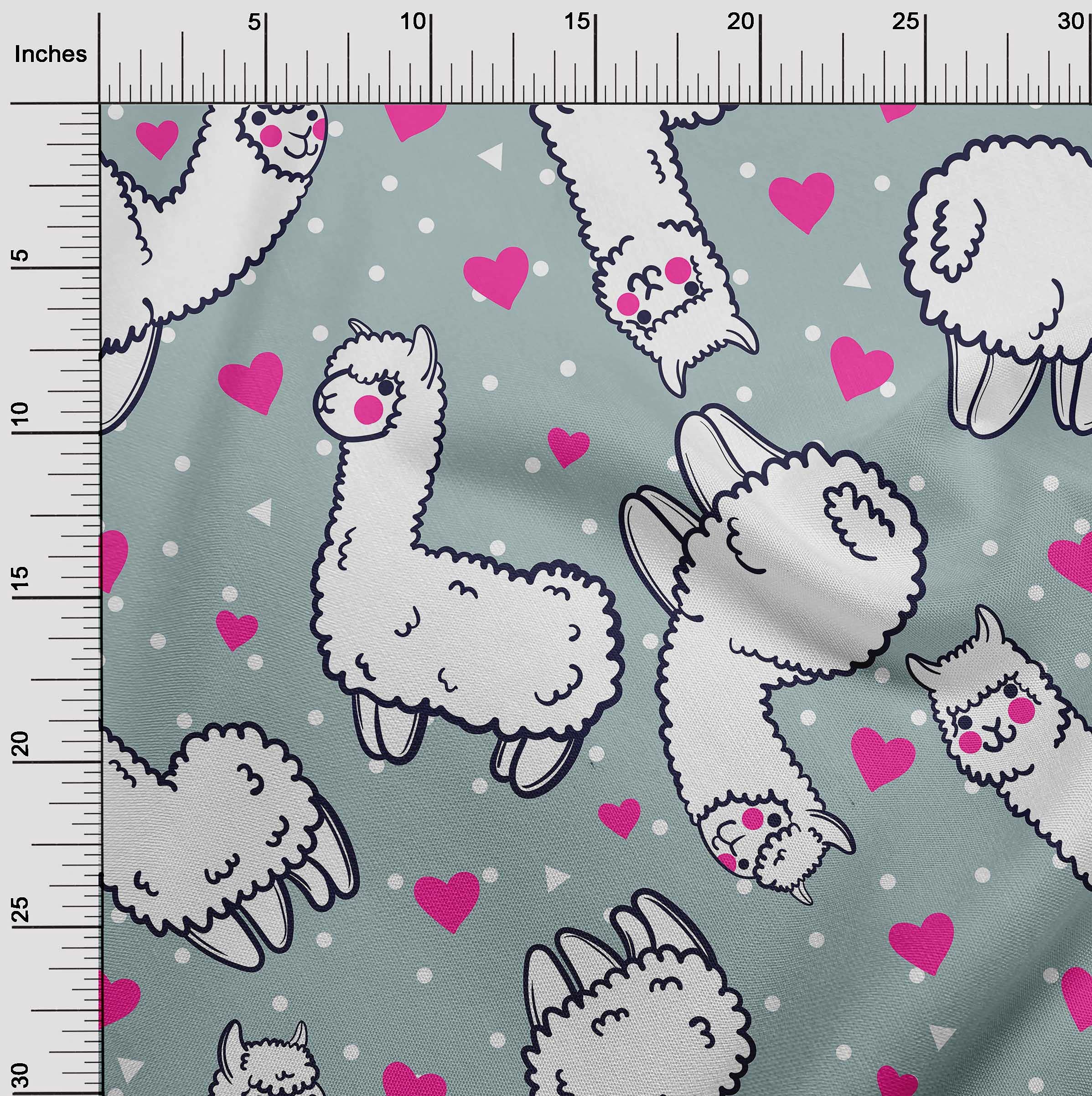 Velvet Light Blue Fabric by the Yard - 58 Inch Wide Soft Sheep Print for Nursery Decor, Sewing & Craft Projects | Perfect for DIY Home Decor, Baby Blankets & Quilting