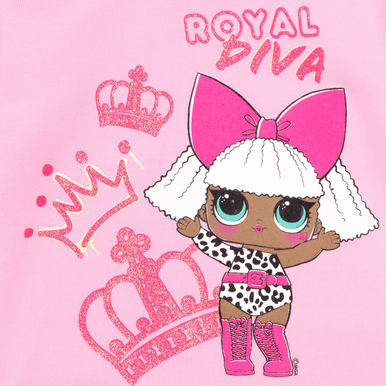 L.O.L. Surprise! Queen Bee Diva Girls Fleece Pullover Hoodie - Cute & Cozy Kids Sweatshirt for Little to Big Kids (Ages 4-14) | Perfect for School, Playdates & Birthday Gifts