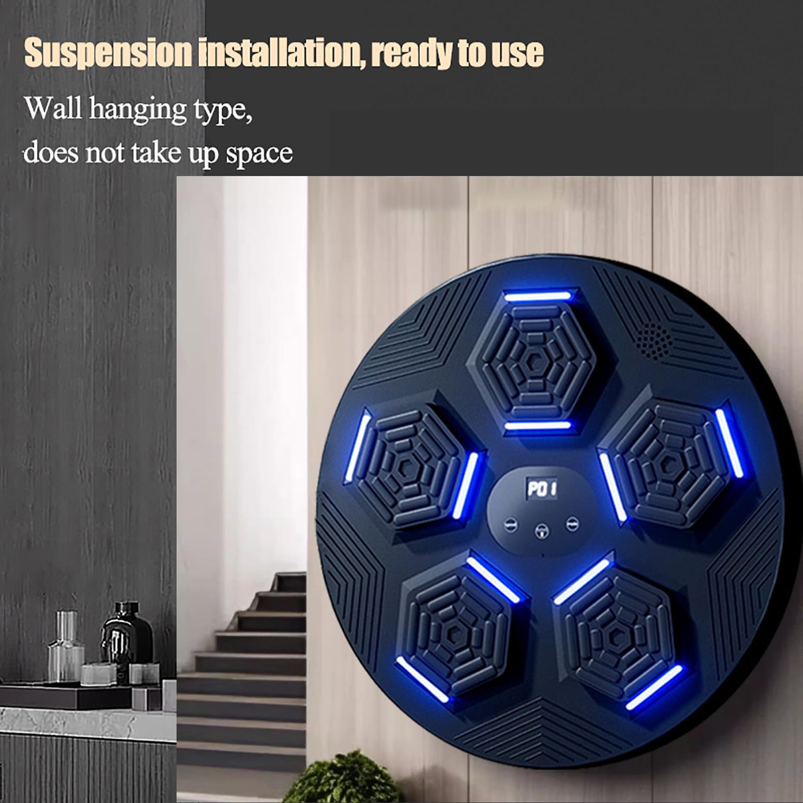 Wall Mounted Bluetooth Interactive Boxing Game - Smart Punching Target with Stand | Elite Boxing & Kids Fitness Equipment for Home Gym & Family Fun