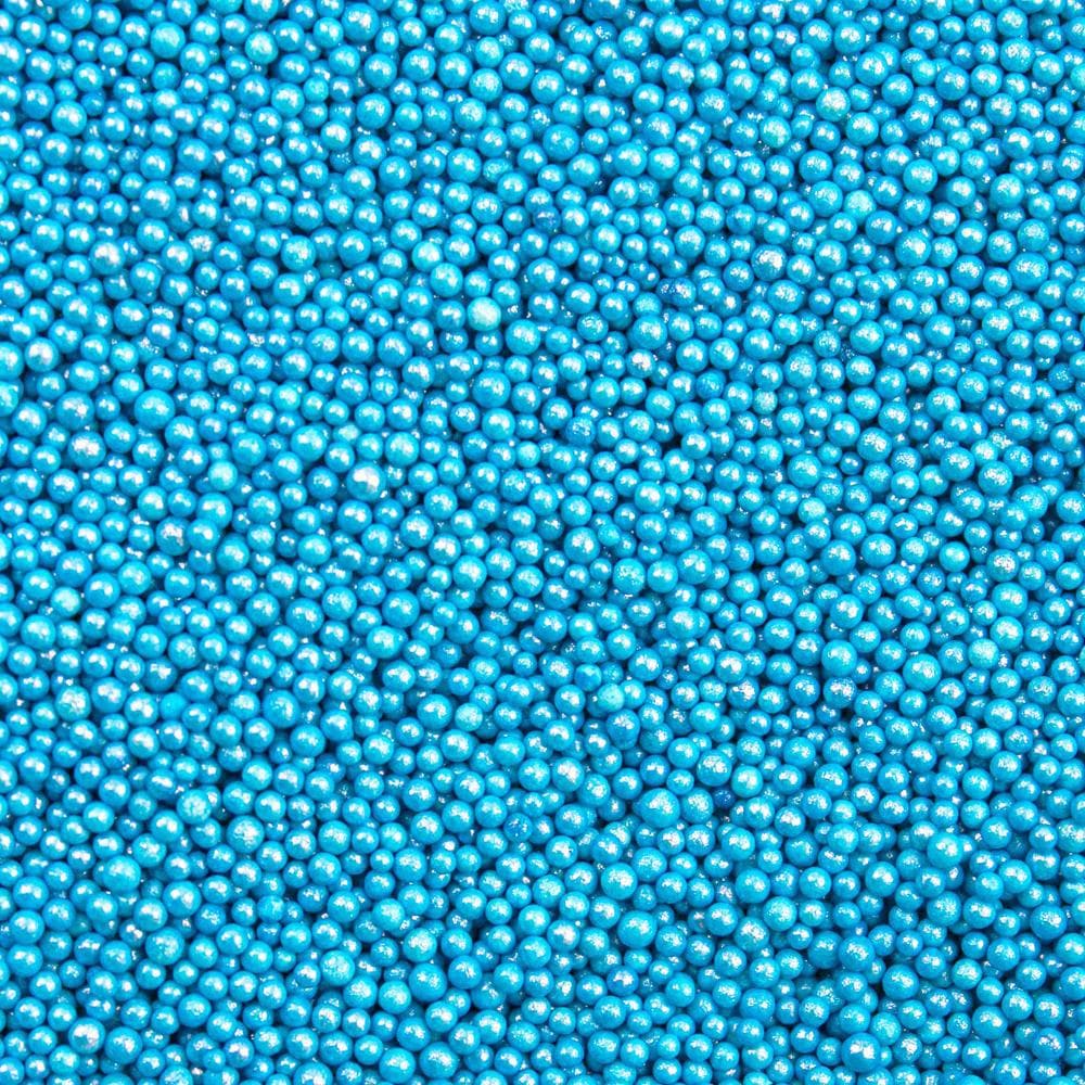 Premium Blue Mini Pearl Sprinkle Beads - Bulk Case for Cake Decorating, Cupcake Toppers & DIY Crafts | Baking Supplies, Party Decor, Candy Making