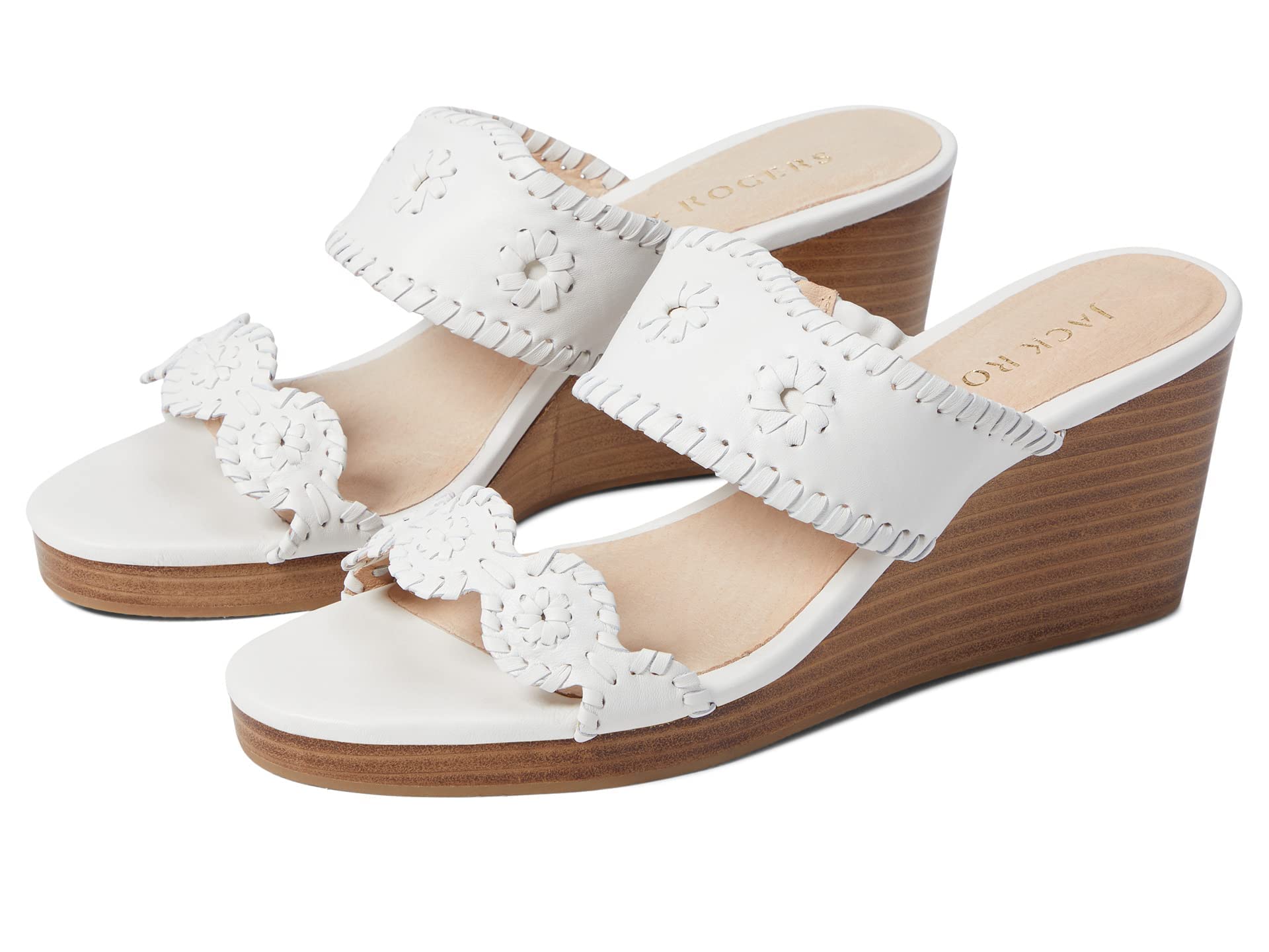Jack Rogers Caroline Wedge Sandals for Women - Comfortable Summer Wedge Heels with Ankle Strap | Perfect for Beach, Vacation, and Casual Outings