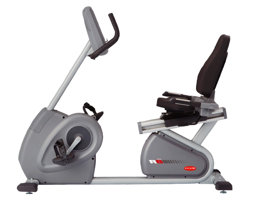 Circle Fitness R8 Recumbent Exercise Bike for Home Gym - Low Impact Cardio Workout Machine for Seniors & Rehabilitation - Perfect for Small Spaces & Apartment Workouts