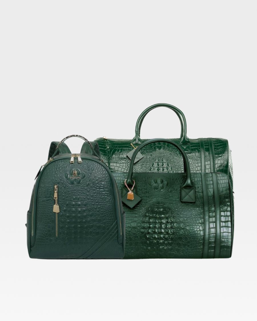 Apollo 2 BFF Travel Set - Emerald Green Luggage & Accessories for Women | Perfect for Vacation, Road Trips & Airplane Carry-On