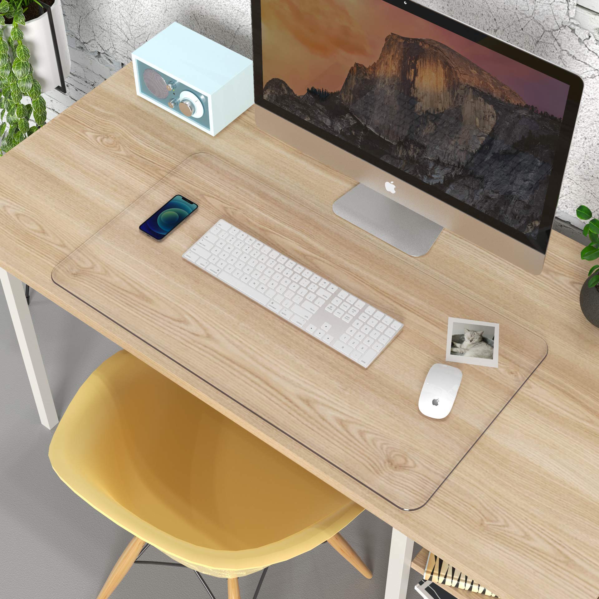 Oterri Clear PVC Desk Pad - 31.5