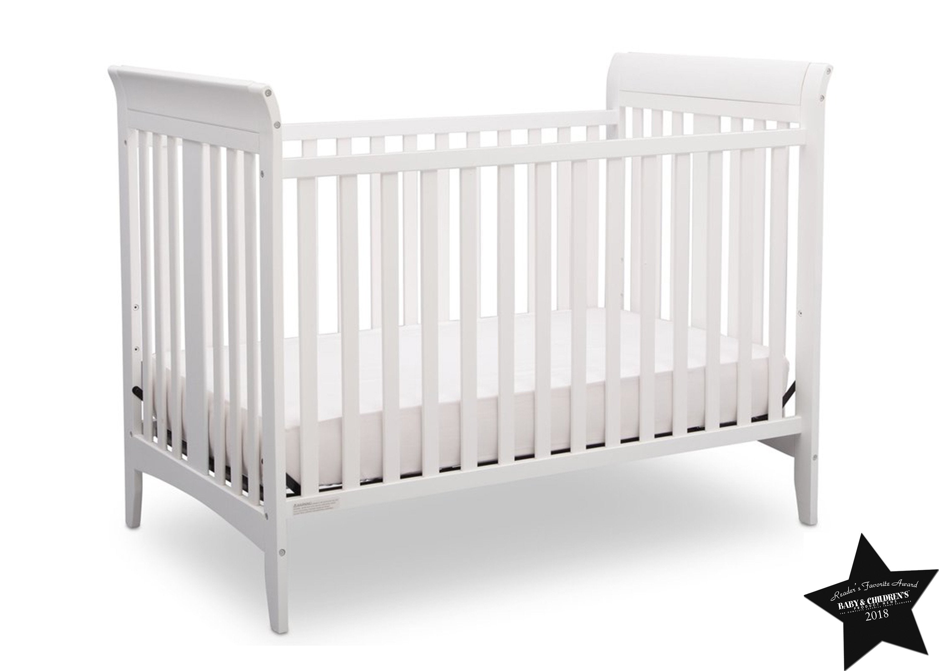 Parkside 3-in-1 Convertible Baby Crib - Toddler Bed & Daybed - Safe Nursery Furniture for Newborns & Kids - Perfect for Bedrooms, Daycare & Guest Rooms