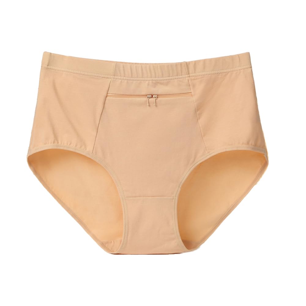 Women's High Waisted Underwear with Secret Front Pocket - Comfortable Pocket Panties for Travel, Running & Everyday Wear